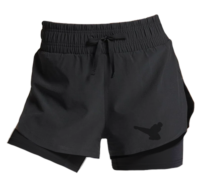 2-in-1 Kicker Short Black